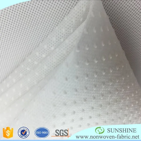 Textiles Waterproof Anti-Slip Mat 100% PP Non-slip Non-Woven Fabric with PVC Silicone Dots for Rugs Slipper Shoes