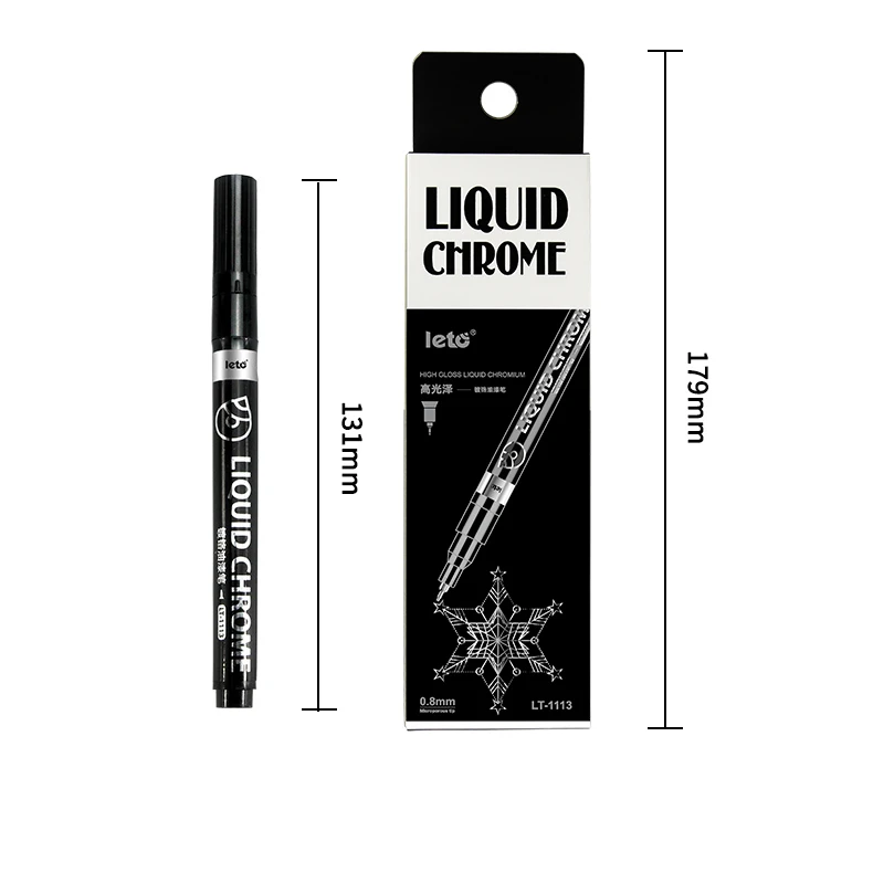 Chrome paint marker, with mirror silver plating effect LT-1113