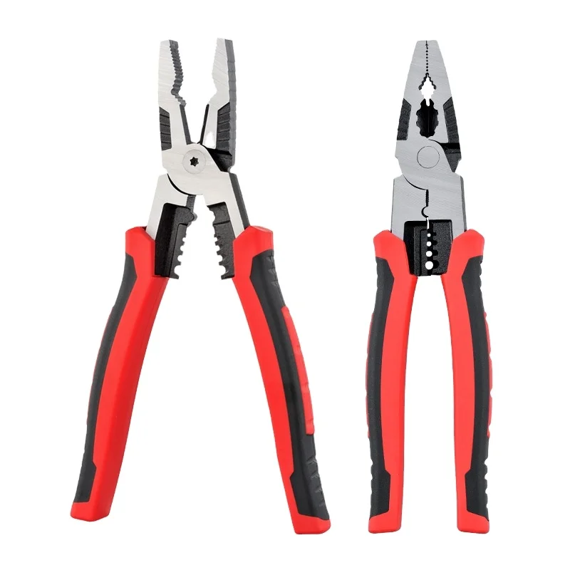 Factory Supply Wire Cut Plier Crv Forge Multifunction Stripper Cutter Combination Pliers With Pvc Handle