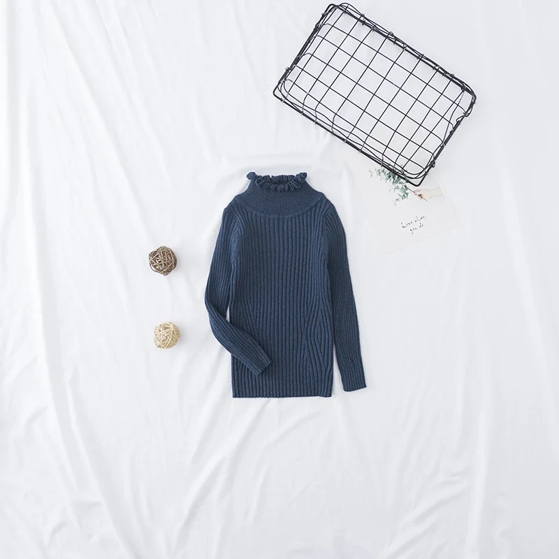 Осенне-зимние свитера, детский Однотонный свитер для детей, хлопковый Детский свитер