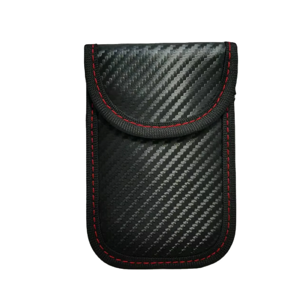 Hot Sale Leather Material Car Key Signal Blocker Case Punch Bag Car Key Protector