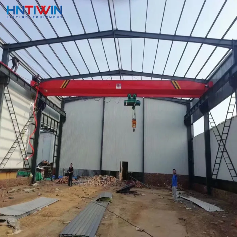 Top sale Single girder hoist traveling 10 tone swl overhead crane 10t 12m for sale