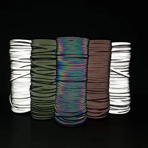 Fashion Colorful Hologram High Light Reflective Stripe Piping for Bags