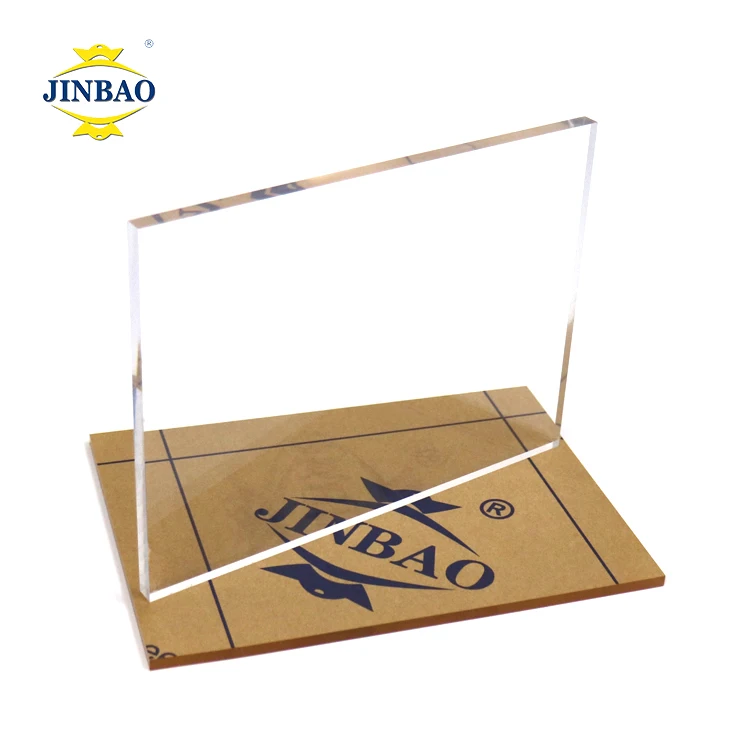 JINBAO wholesale 2mm 5mm 3mm uv pmma transparent clear price perspex glass cast color acryl plastic acrylic board acrylic sheet