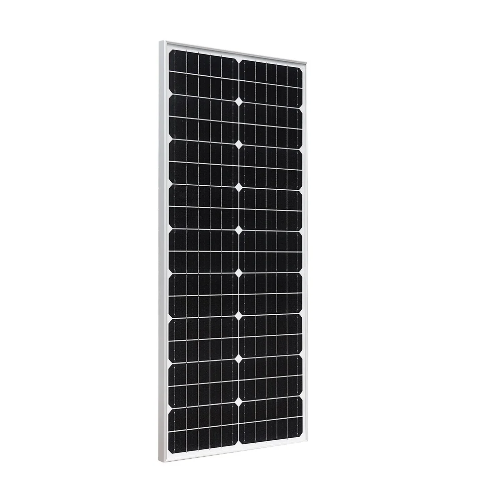 50W 19.8V Solarparts Monocrystalline Solar Modules with High Efficiency Tempered Glass Surface