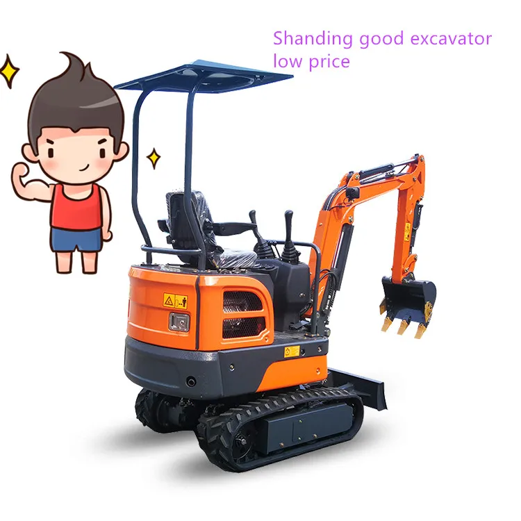Shanding SD13D Mini Track Crawler Micro Digger Tractor   Small Excavator