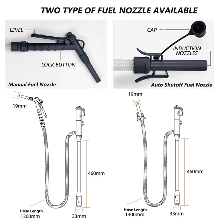 Portable fuel transfer pump plastic battery operated electric automatic fuel transfer pump for gas can