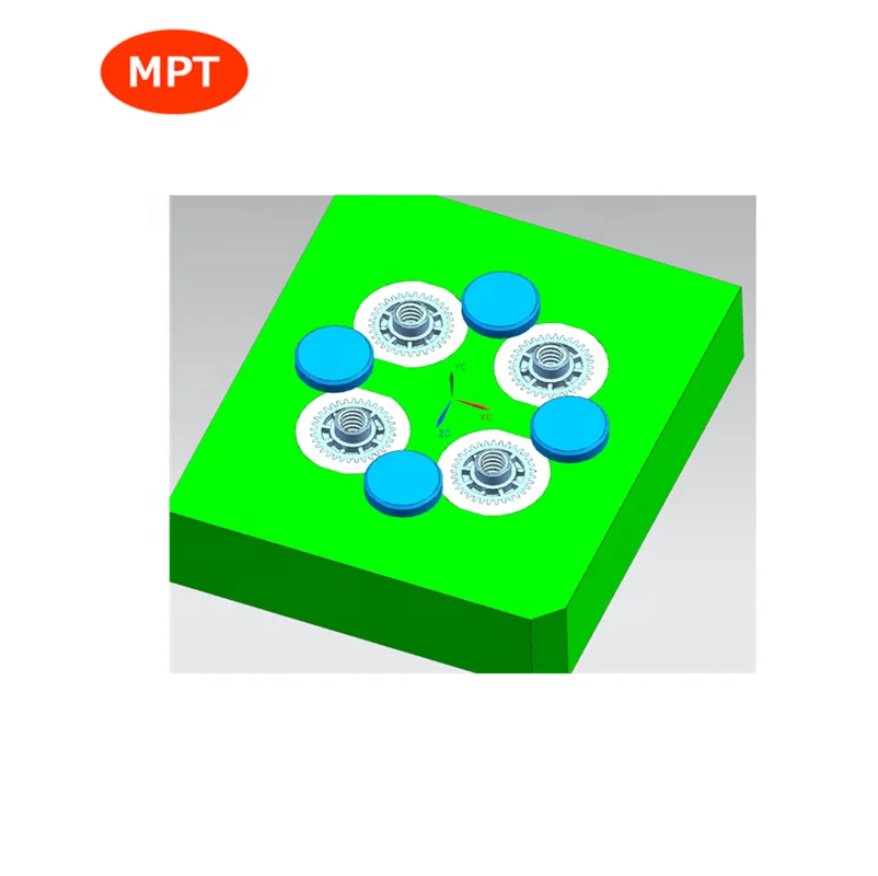 
Oem mold molding service to custom the high precision pom gears with 4 cavities 