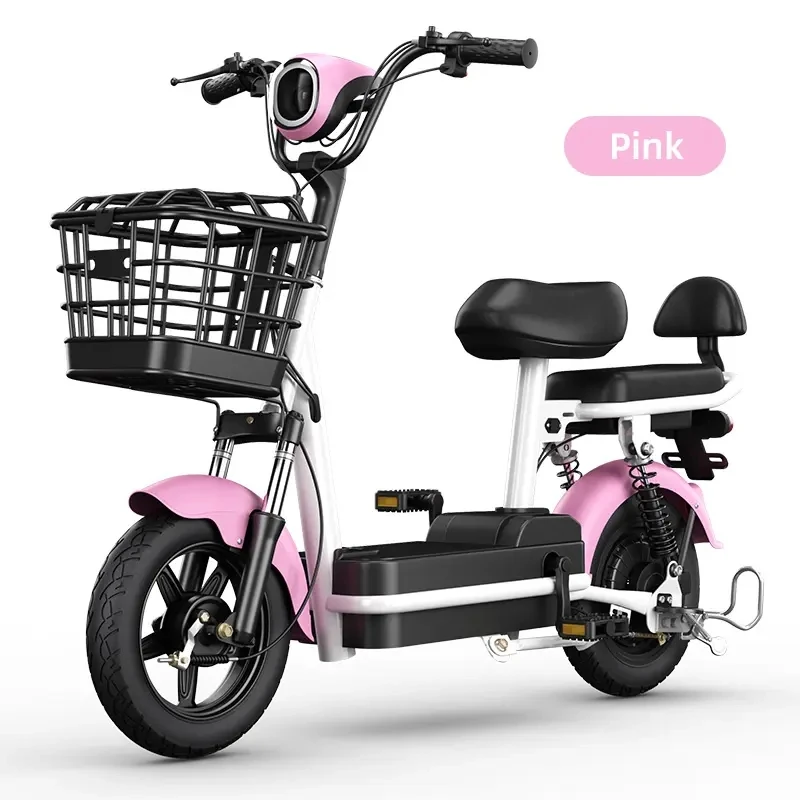 48V 50km Range Electric Bicycle Two-Wheel Smart Bike with Brushless Motor and Carbon Steel Frame LED Display and Sensor
