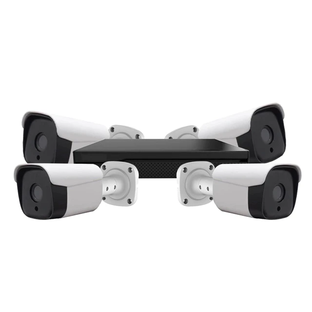 3 Мп 4 канала наружная 1 ТБ ip poe trak 360 камера nvr комплект системы
