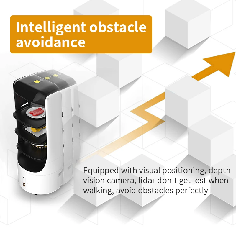 Reeman  Autonomous Robot for Food and Item Deliveries Robotic Waiter for Restaurant and Fast Food Shop