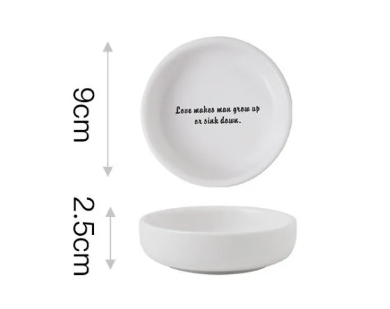 
Creative English alphabet ceramic matte cutlery dishes home rice bowl dishes Western dishes fish plate 