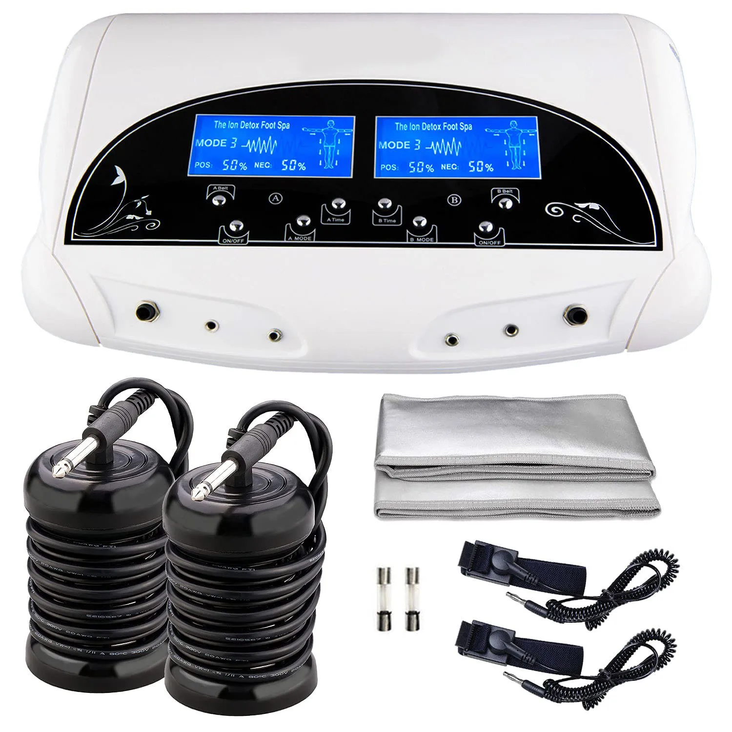 Dual Ionic Foot Bath Detox Machine Professional Ionic Ion Detox System Foot Bath Spa Cleanse Detoxification Machine