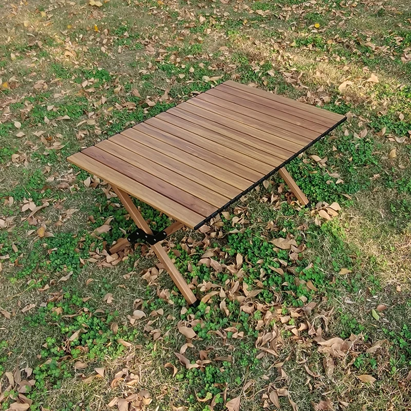 Value aluminum alloy table, outdoor dining table is convenient to carry and foldable