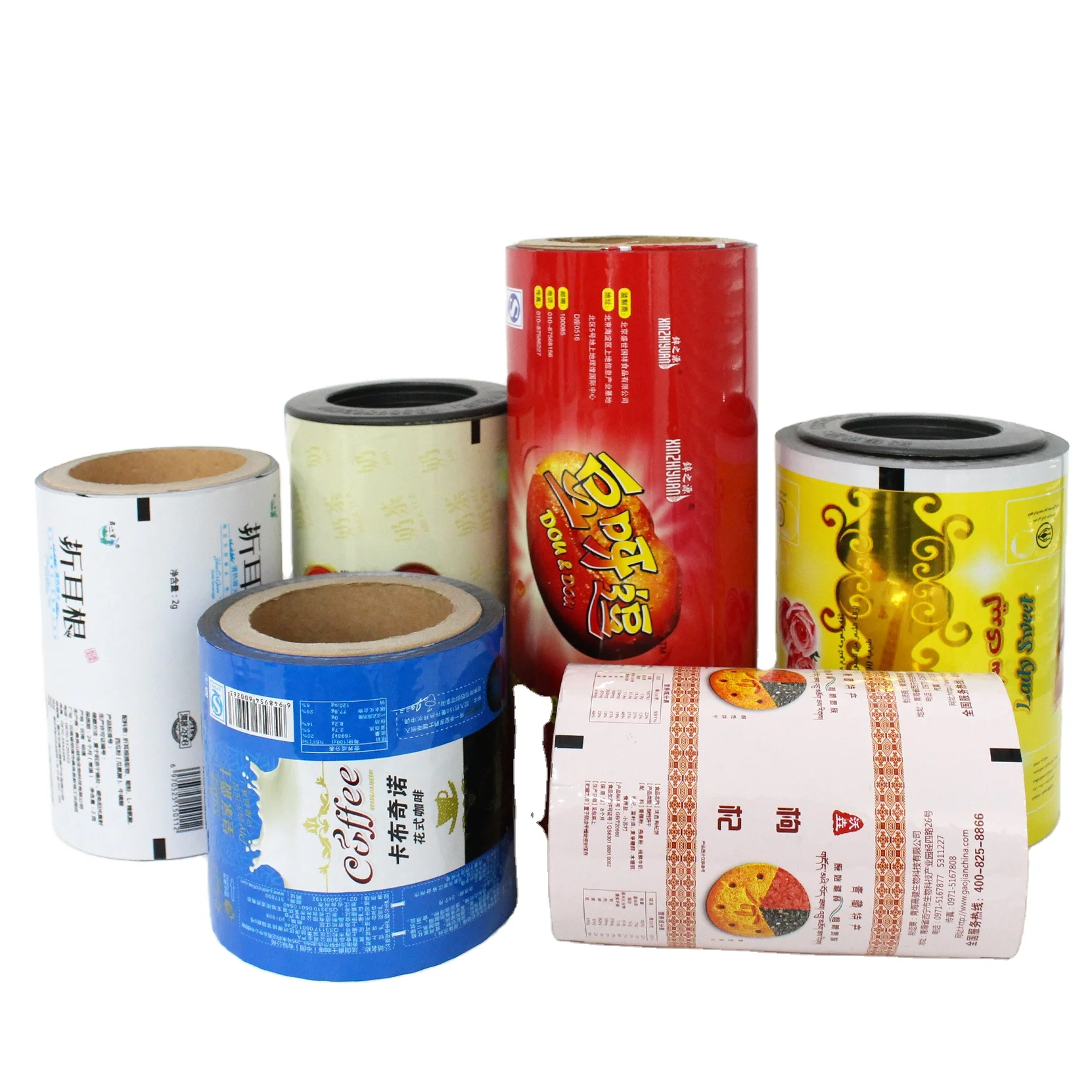 Aluminum foil 12g honey syrup stick sachet packaging custom printing film rolls royal jelly powder packaging