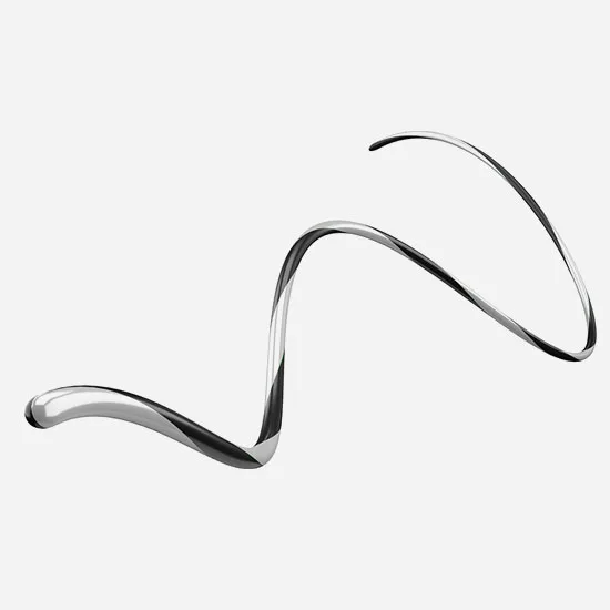 Disposable Medical Zebra Nitinol Core Guidewire coronary guidewires excellent twisting and pushing force