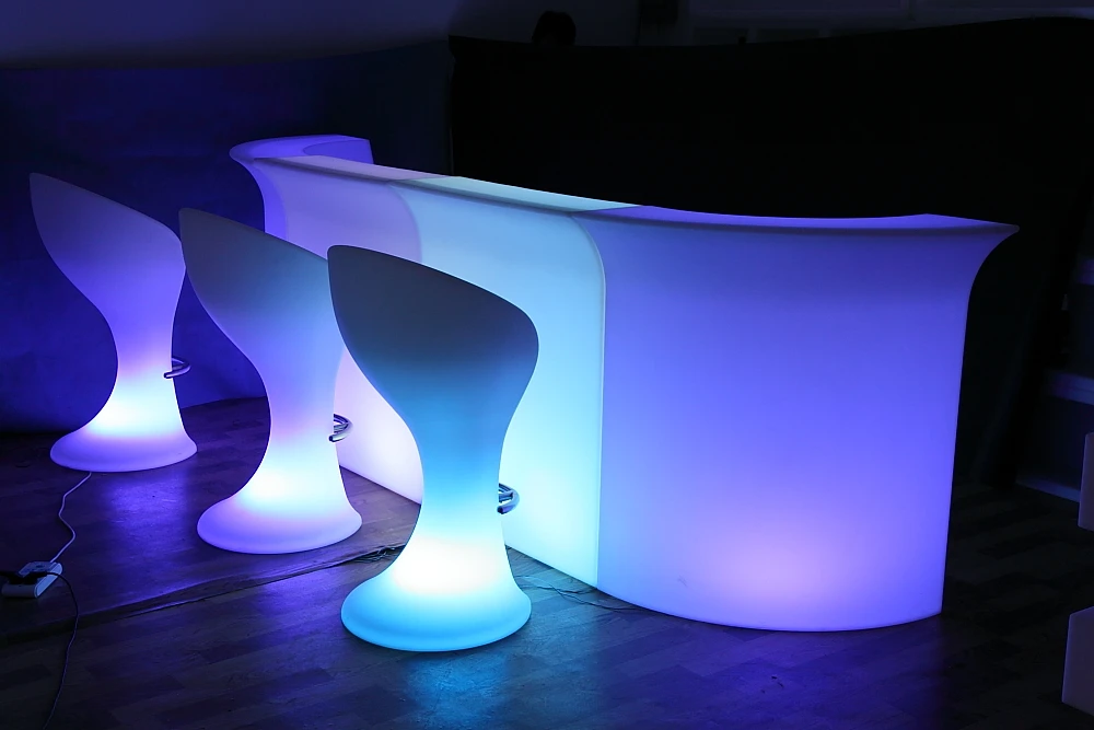 bar counter, Led Light bar furniture bar counters design, led plastic bar counters