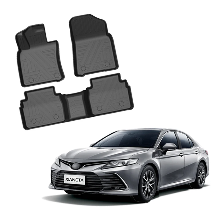 Высококачественные коврики из ТПЭ для Toyota Camry 2019 + автомобильные аксессуары напольный коврик