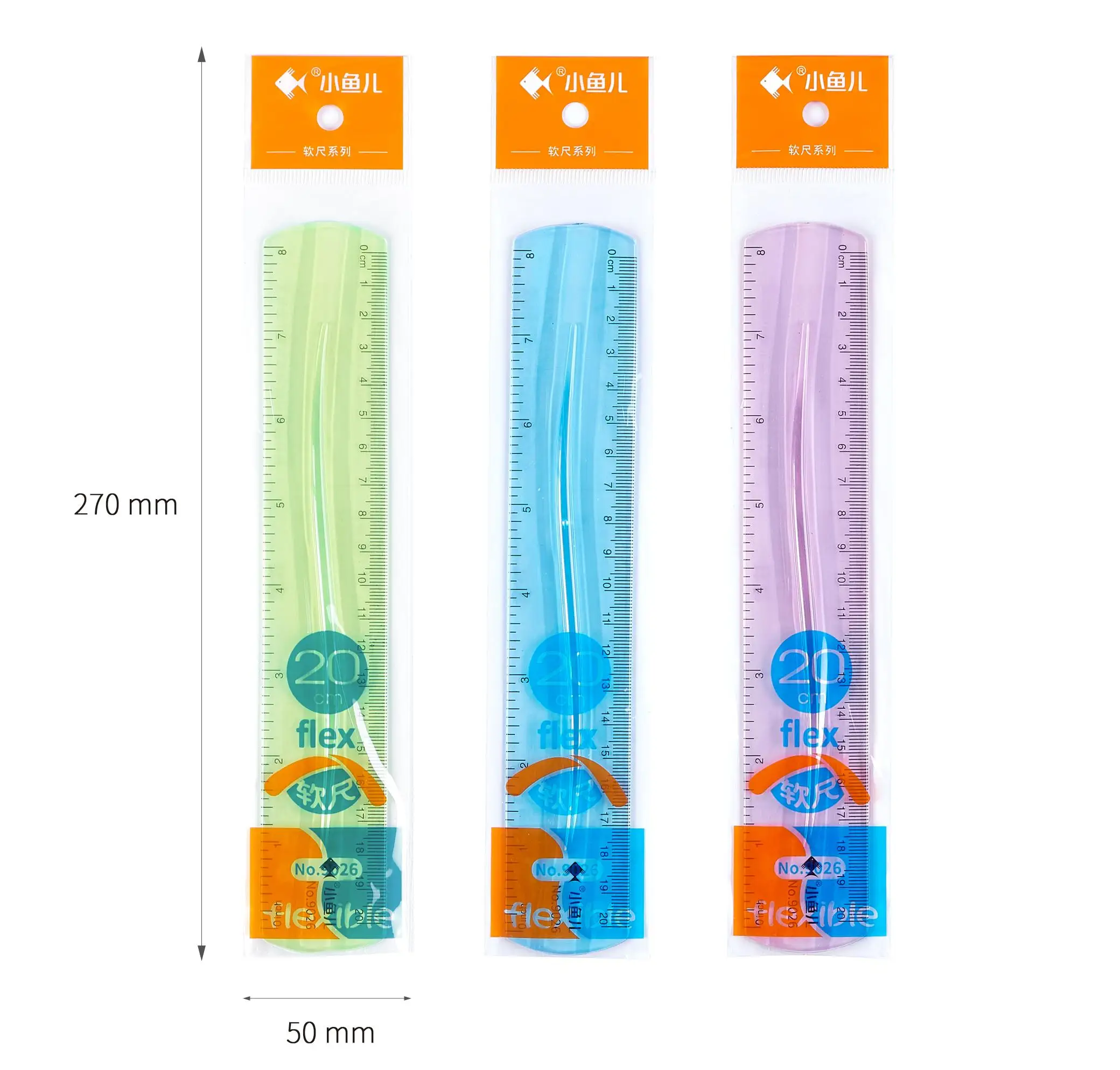 20 см линейка пластиковые весы ПВХ Гибкая мягкая для рисования индивидуальное изготовление логотипа школьник стационарный