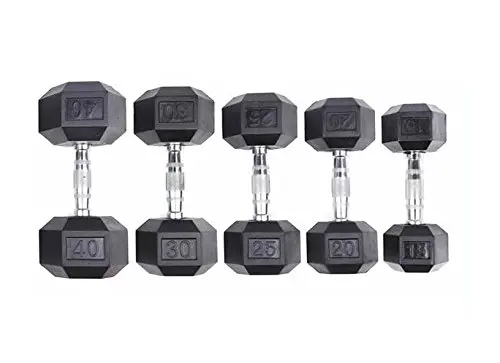 HOT!Wholesale black hexagonal dumbells pounds cast iron vinyl coated hex dumbbells rubber gym dumbells