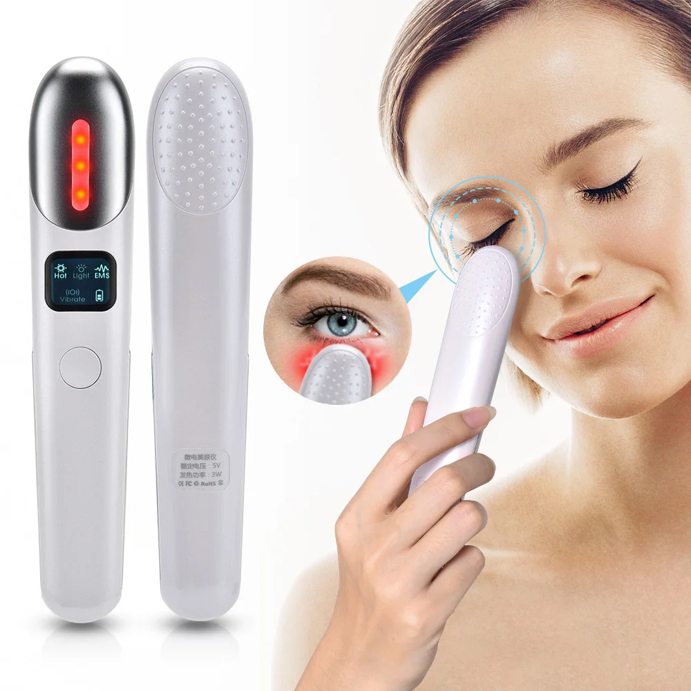 
USB Rechargeable 4-in-1 Anti Wrinkle Anti Aging Massage Device Vibration Instrument Relieve Eye Fatigue Electric Eye Massager <span style=