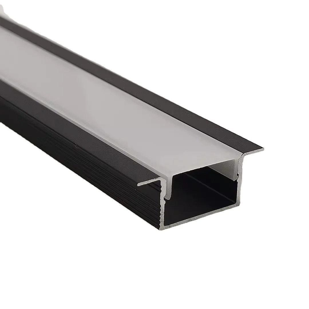 Aluminum LED with light 17*10mm aluminum profile Commercial lighting cabinets embedded aluminum LED profile