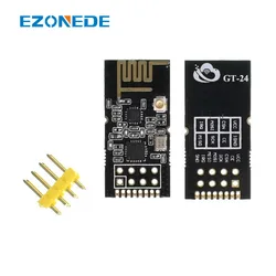 GT-24 2.4G NRF24L01+PA+LNA 1100 meters Long Distance Industrial Grade Digital Wireless Module With Non-welding Pin