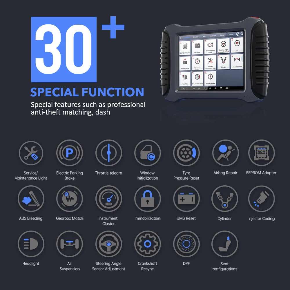 New XTOOL A80 pro Automotive OBD2 Diagnostic Tool With ECU Coding Programmer OBD2 Scanner Free update Online