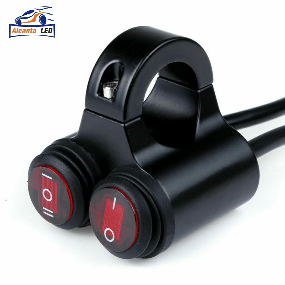 moto steering wheel switch Handlebar bicycle headlight 12 v Switch for Motorcycle steering wheel switch Motorcycle Accessories