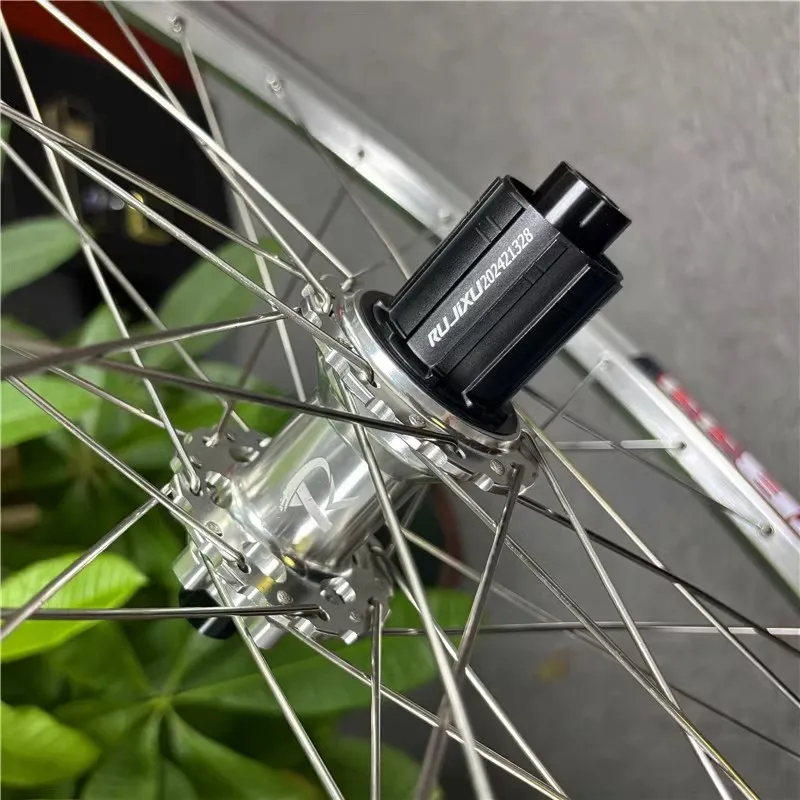 MTB 32H AM high strength silver rims RUJIXU Mountain aluminum alloy disc brake wheels