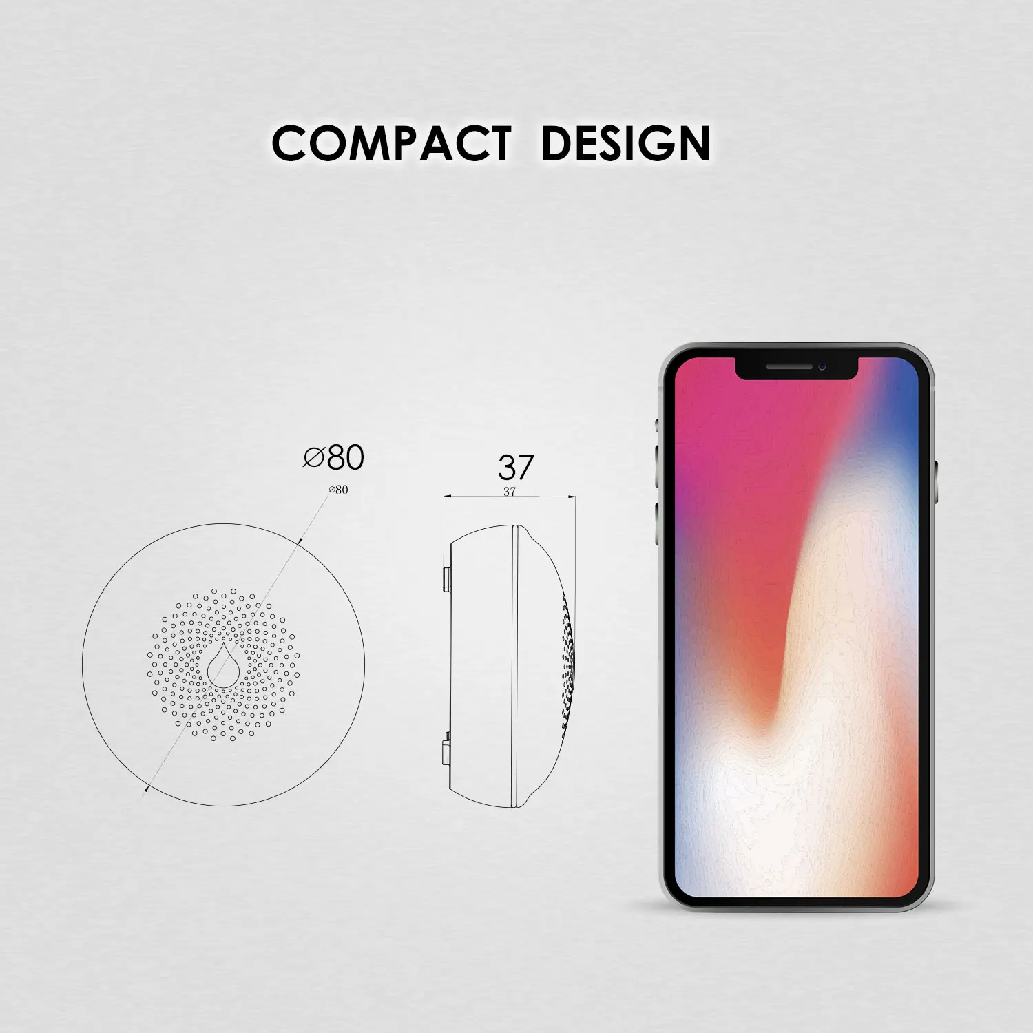 Manufacturer ZIGBEE 3.0 DC 3V battery operated water overflow alarm with wireless function