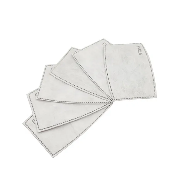 
Insert changeable activated carbon pm 2.5 anti dust air particulate breathing filter for reusable cotton mouth muffle 