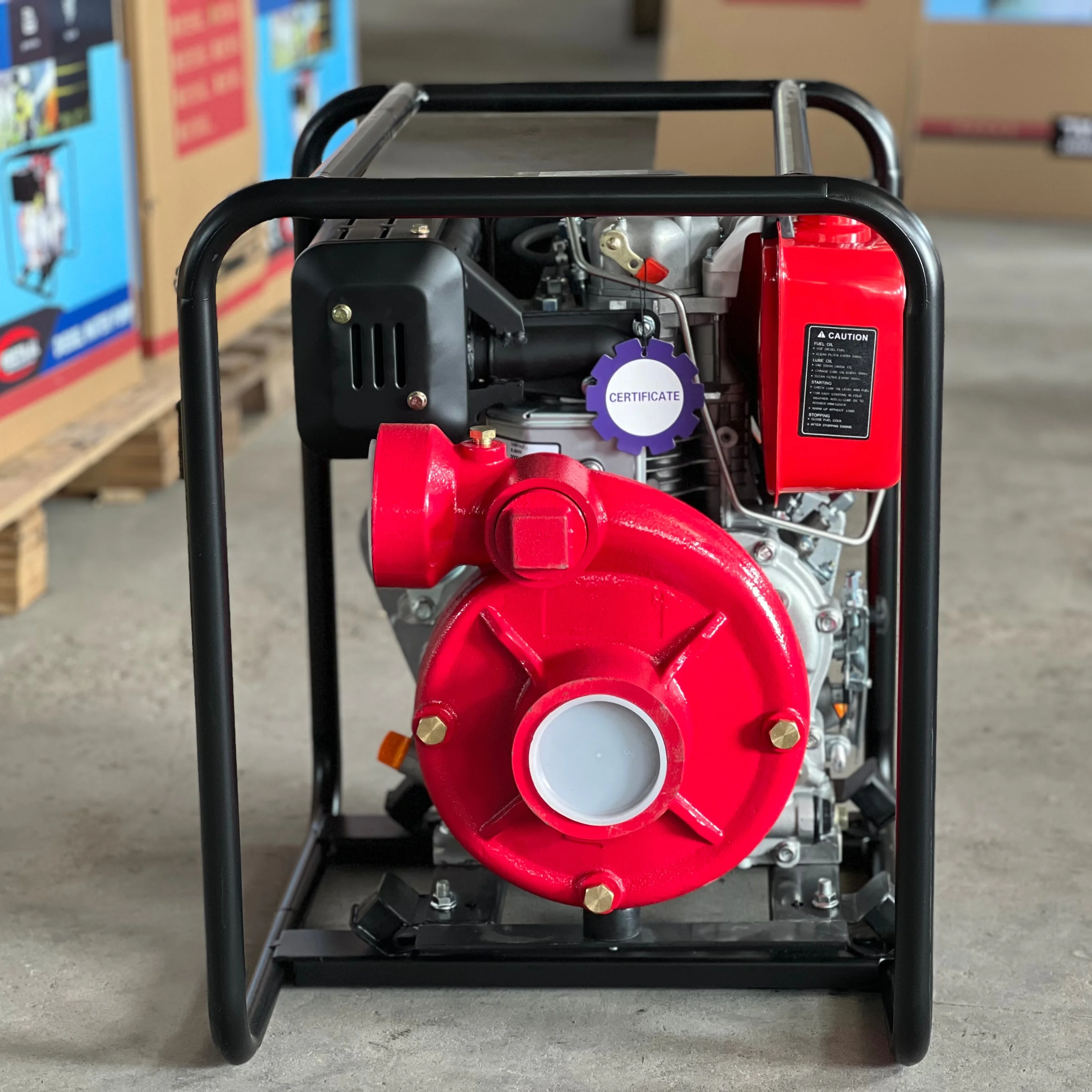 Дизельный двигатель 3 дюйма, набор железных водяных насосов высокого давления