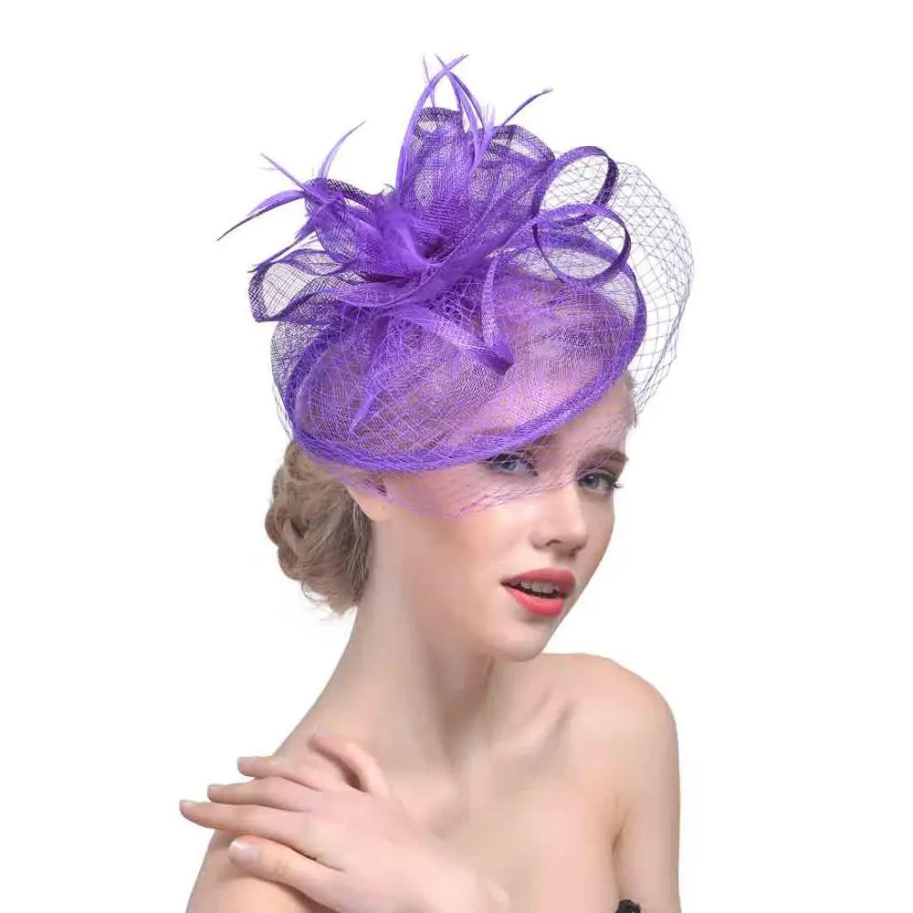2020 kentucky derby fastinators wedding  women party fancy church hats sinamay