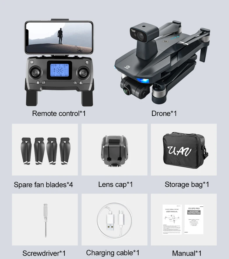 Drone Factory 8813 Pro Drone-professional with 2-Axis Gimbal Gps Drone With 4k Camera 5g Wifi Fpv Rc Quadcopter for Adult