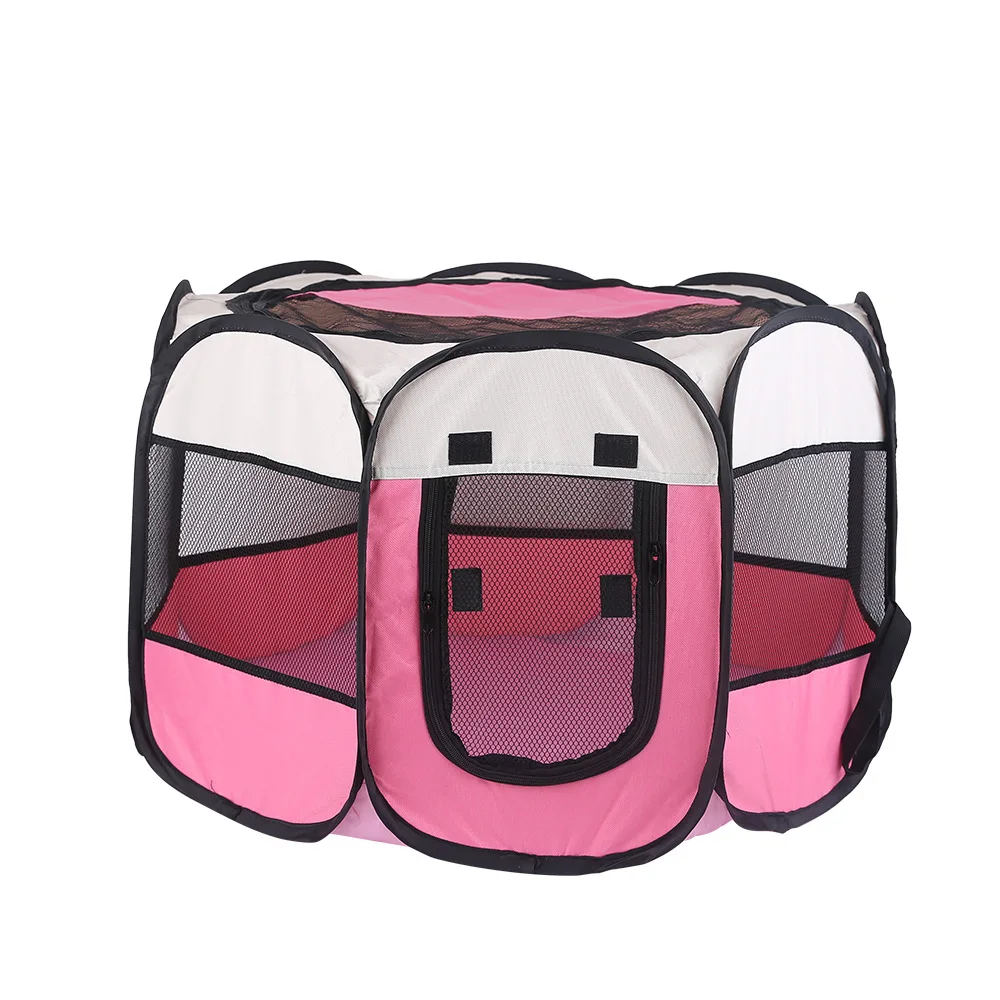 Octagonal Oxford Removable Cover Portable Foldable Pet Playpen For Dogs and Cats Fence Tent