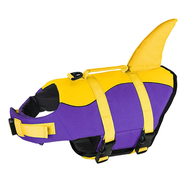 Wholesale Fashion Cheap Cooling Pet Dog Life Jacket Life Vest For Shark Dogs Swim Cloth Universal Surfing Swim