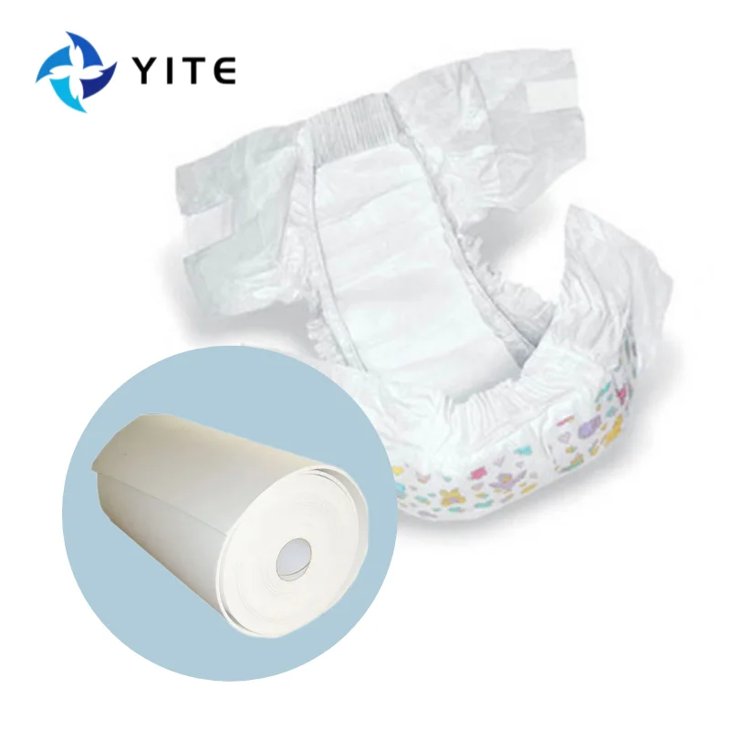 Stock White Baby Diaper Raw Material Wood Fluff Pulp Untreated