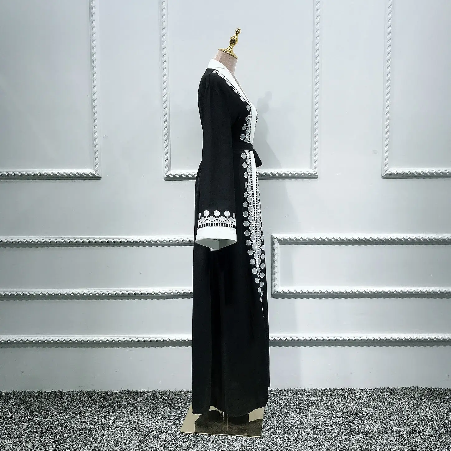 Wholesale Price Malaysia Abaya Maxi Open Islamic Women Clothing Abaya Hijab Loriya Fashion Abaya Kaftan
