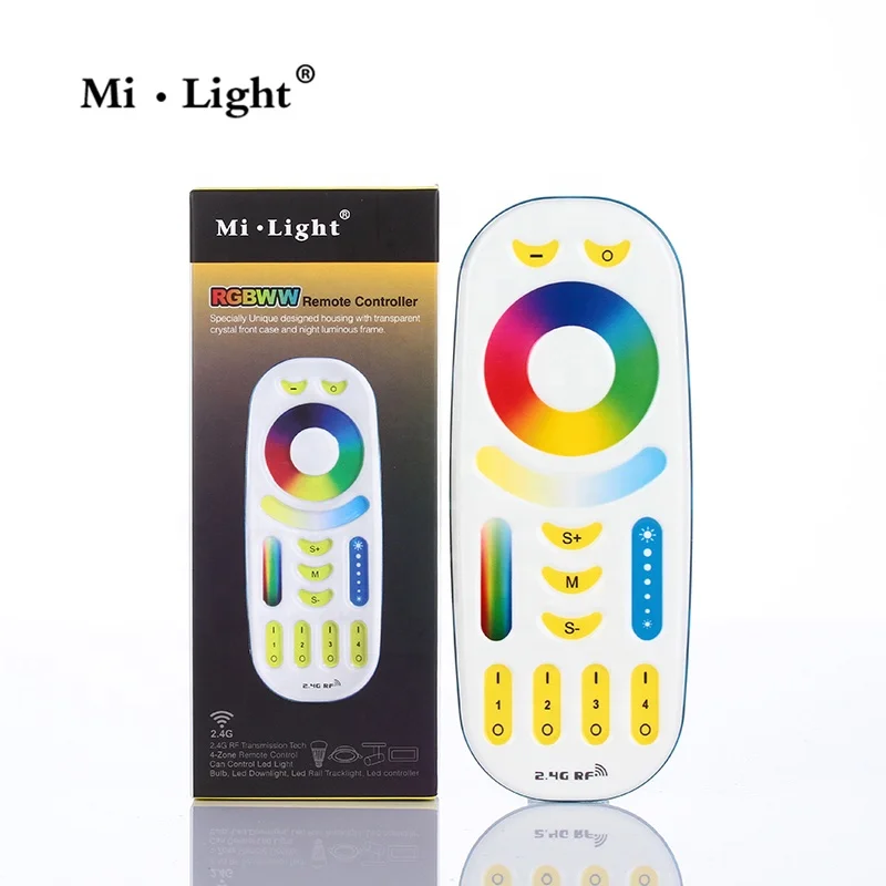 Miboxer 2.4Ghz RF RGB+CCT Remote FUT092 3V RGBCCT Led Strip Remote 5 in 1 Led Dimmer