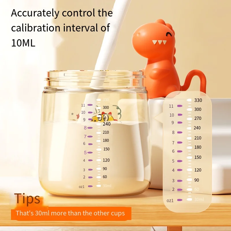 Learning Training Silicone Sippy Cup - Glass & PPSU Material, Straw for Baby & Toddler Feeding