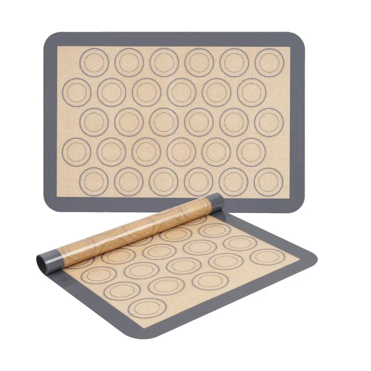 Custom Heat Resistant Fiberglass Cloth Silicone Baking Mat