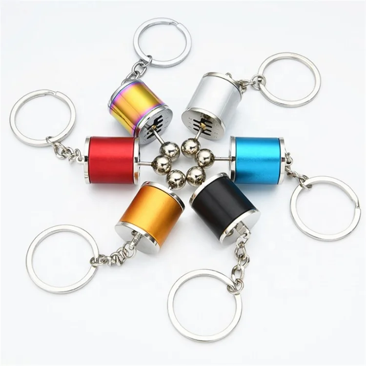 Car Gear Box Keychain 5 Colors Manual Transmission Gear Lever Key Chain Car Removable Gearbox Shift Lever Key Holder