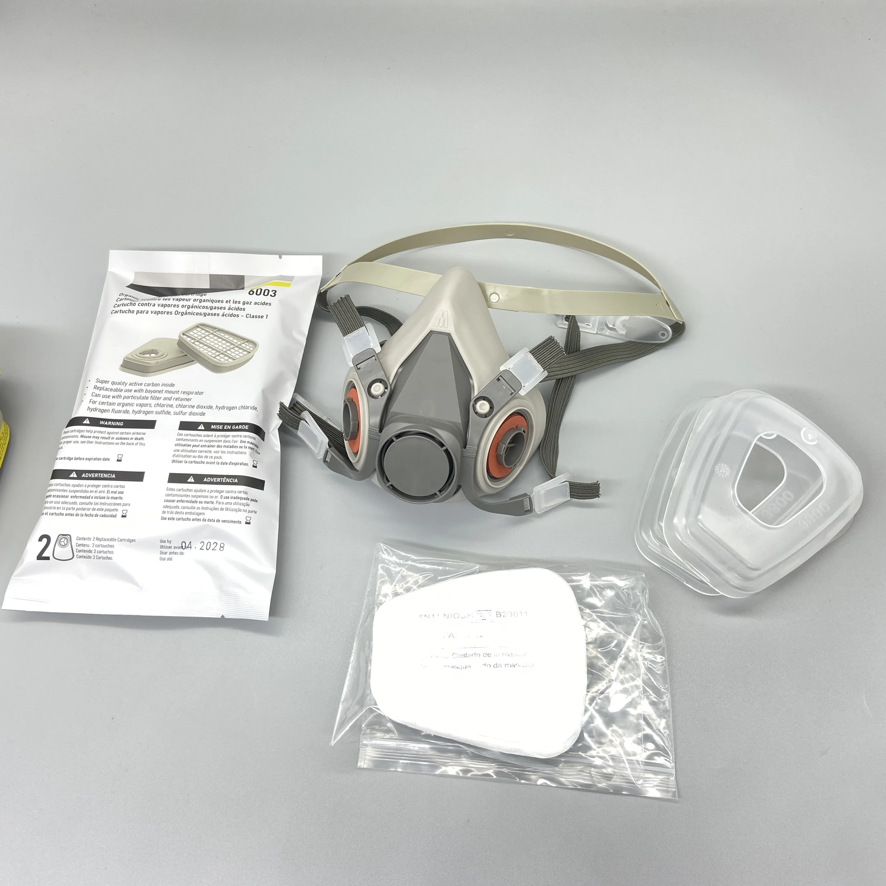 Combined Vapor Cartridge Filter 6059 ABEK1 Gas Respirator Filtering A1B1E1K1 fit 6000 7500 Mask