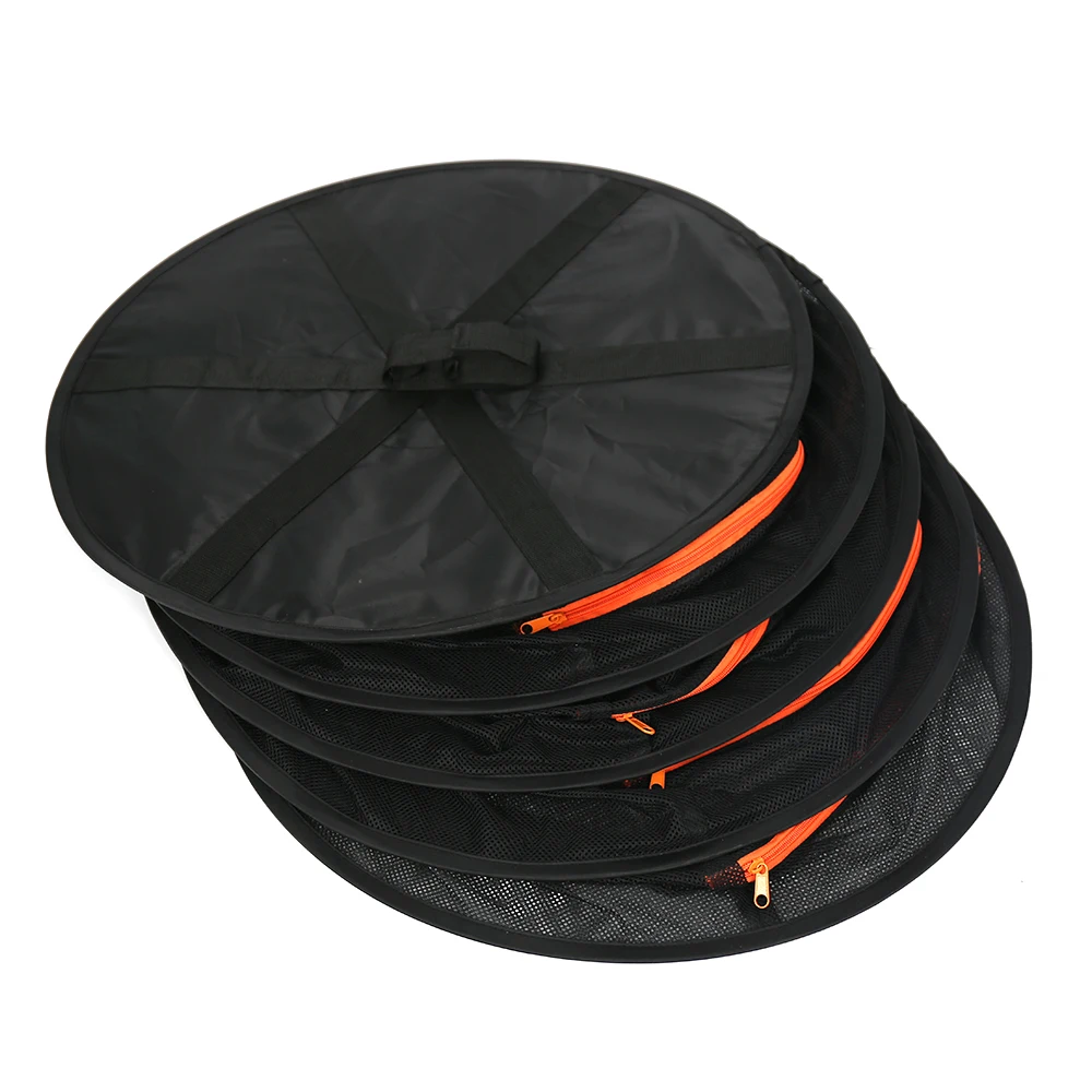 4 Tier Black Mesh Zippered Herb Drying Rack Hanging Dryer Dry Net