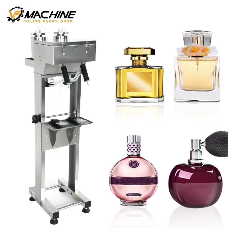 Factory hot sale high precise double head quantitative liquid perfume bottle filling machine