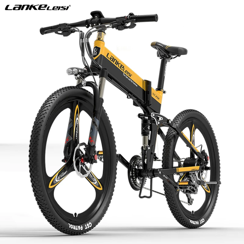 
EU CE certification XT750S 27-speed mountain bike 48V400W 14.5AH lithium battery 26 inch folding electric bicycle 