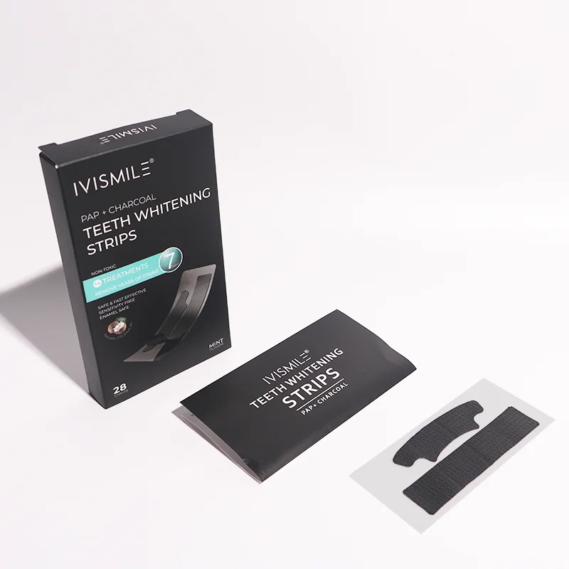 Fast Whitening Result Private Label Wholesale Non Peroxide PAP Dry Teeth Whitening Strips