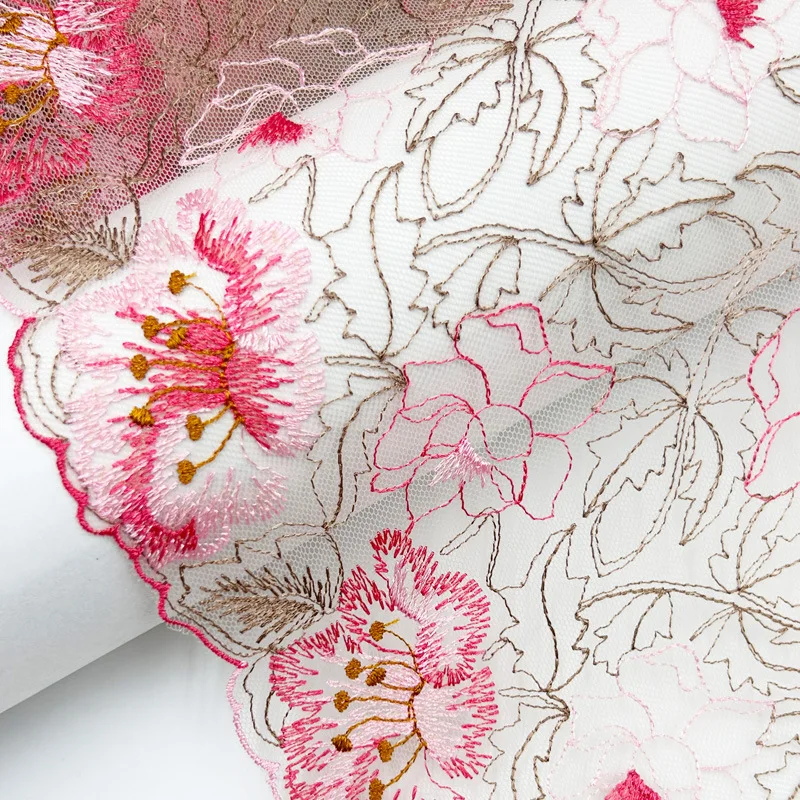Multiple color selection wedding dress Home Textile Underwear lace accessories mesh cloth mesh gauze sequin Embroidery lace