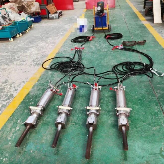 8HP Diesel Engine Powered Hydraulic V250 Rock Splitter Wedges for Hot Sale